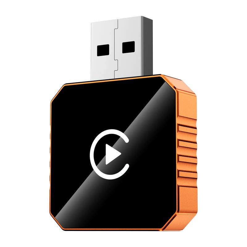 【Yurnlv】X New 2026 Carplay Wireless Carplay Adapter for Iphone/Android, Orange,Fast Connection, No Delay, Hands-Free Calls, Wireless Adapter, Electronic Charger, Carplay Adapter