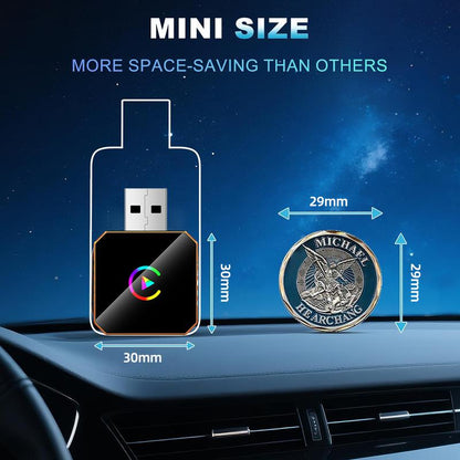 【Yurnlv】X New 2026 Carplay Wireless Carplay Adapter for Iphone/Android, Orange,Fast Connection, No Delay, Hands-Free Calls, Wireless Adapter, Electronic Charger, Carplay Adapter