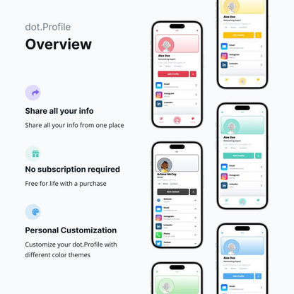Dot.Bundle - Digital Business Card - Ultimate Networking Starter Kit - Tap to Share