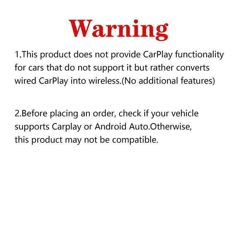 【Yurnlv】X New 2026 Carplay Wireless Carplay Adapter for Iphone/Android, Orange,Fast Connection, No Delay, Hands-Free Calls, Wireless Adapter, Electronic Charger, Carplay Adapter