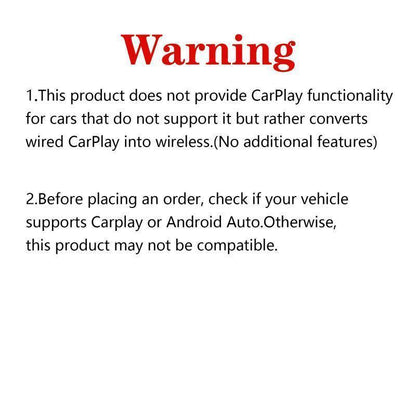【Yurnlv】X New 2026 Carplay Wireless Carplay Adapter for Iphone/Android, Orange,Fast Connection, No Delay, Hands-Free Calls, Wireless Adapter, Electronic Charger, Carplay Adapter