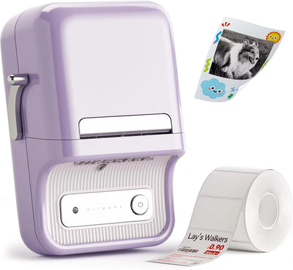 B21 PRO 300Dpi Bluetooth Adhesive Label Printers Mini Thermal Photos Sticker Printer Wireless Barcode Label Maker