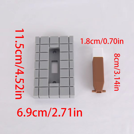 1Pc Pixel Style Switch Board, Creatively Designed, Easy to Install, the Perfect Choice for Holiday Decoration and Home Decor