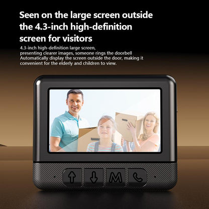 X6 Wireless Doorbell Camera, Rechargeable Smart Visual Doorbell, Modern Home Security Doorbell with Night Vision & Voice Changing, Safety Intercom for Privacy, Alarm, Sensor,Waterproof,Security Camera