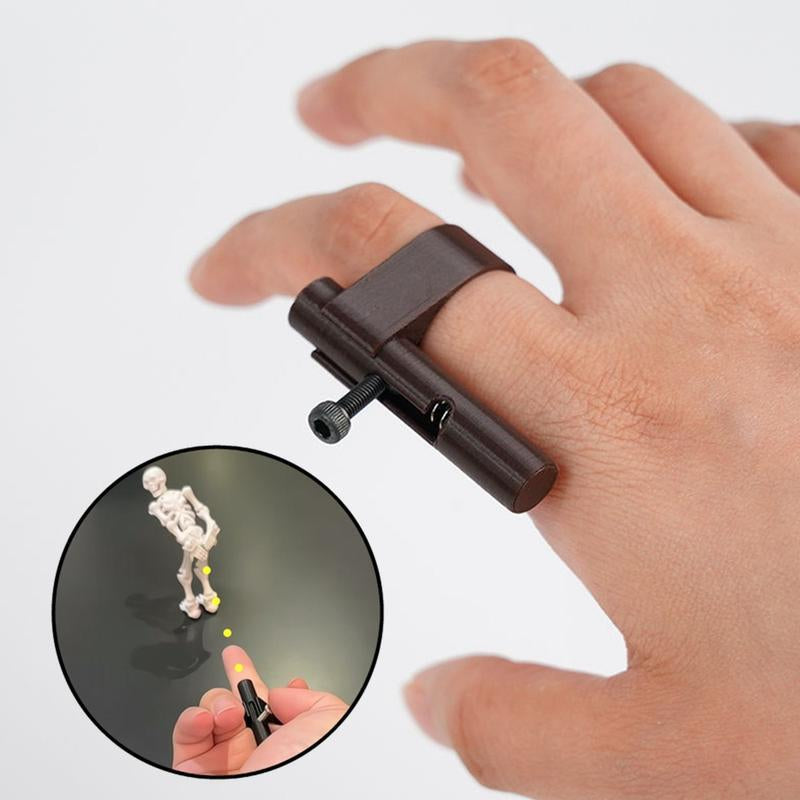 4 PCS Mini Prank Ring Gun Toy Stress Relief Pocket Fidget Launcher for Kids and Adults Safe Plastic Material Fun Anywhere Simple to Use