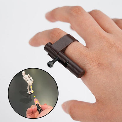 4 PCS Mini Prank Ring Gun Toy Stress Relief Pocket Fidget Launcher for Kids and Adults Safe Plastic Material Fun Anywhere Simple to Use