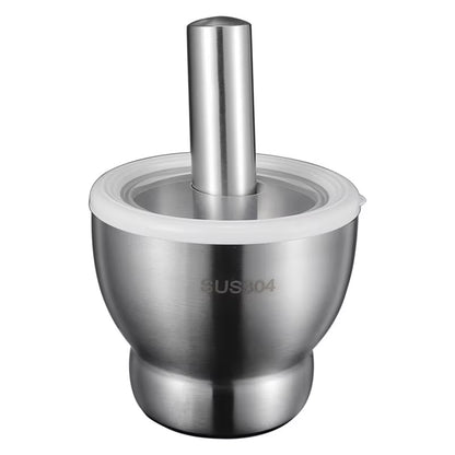 304 Stainless Steel Masher Solid Garlic Masher Household Grinding Masher Garlic Masher Garlic Mortar Grinding Bowl-Ab52