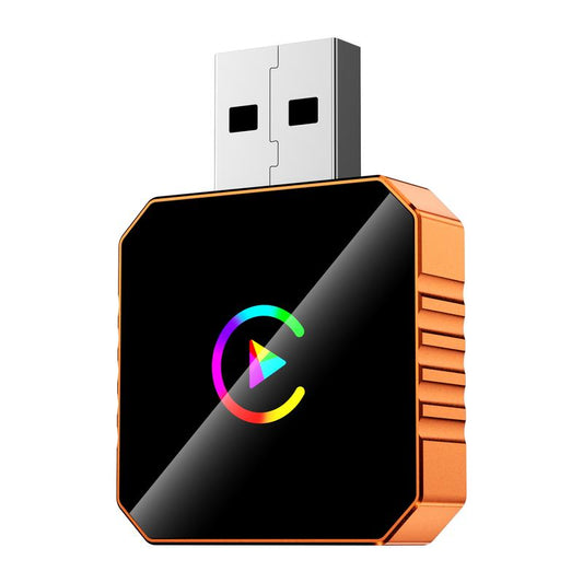 【Yurnlv】X New 2026 Carplay Wireless Carplay Adapter for Iphone/Android, Orange,Fast Connection, No Delay, Hands-Free Calls, Wireless Adapter, Electronic Charger, Carplay Adapter