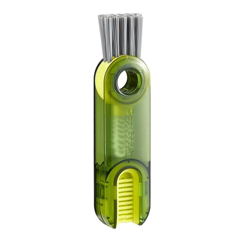 1PC Cleaning Brush Three in One Cup Brush Water Cup Cleaning Artifact Thermos Bottle Gap U-Shaped Cup Mouth Cup Lid Brush
