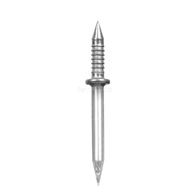 200/400/500/1000Pcs Double-Head Seamless Installation Nail with Sleeve Skirting Thread Metal Non-Marking Nails Rust-Proof
