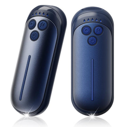 Rechargeable Hand Warmers 2 Pack – Electric Pocket Warmers with Flashlight, 5 Heat Levels, Gift for Women & Men, Camping & Skiing