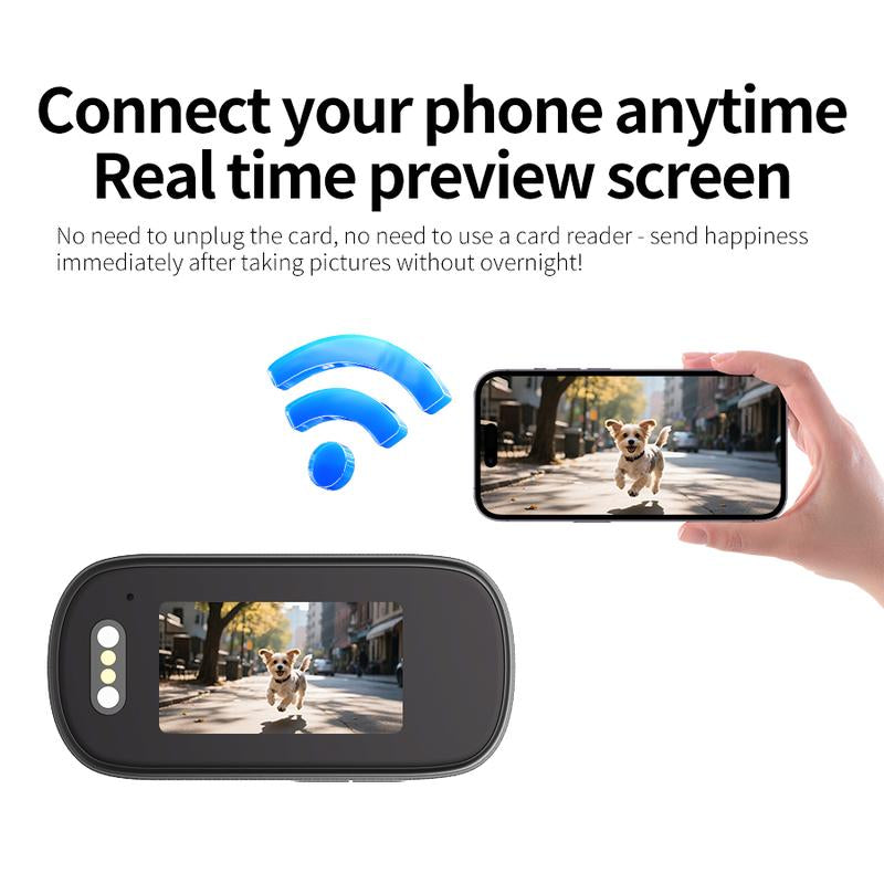 4K Ultra HD Thumb Action Camera IP65 Waterproof with Wifi Hotspot Smart Stabilization & Ultra Wide Angle Long Battery Life POV Vlogging for Cycling Running Travel Gift 32G 128G Card Anti-Shake Camera Lenses for Football Ultra Hd Pocket Action Camera